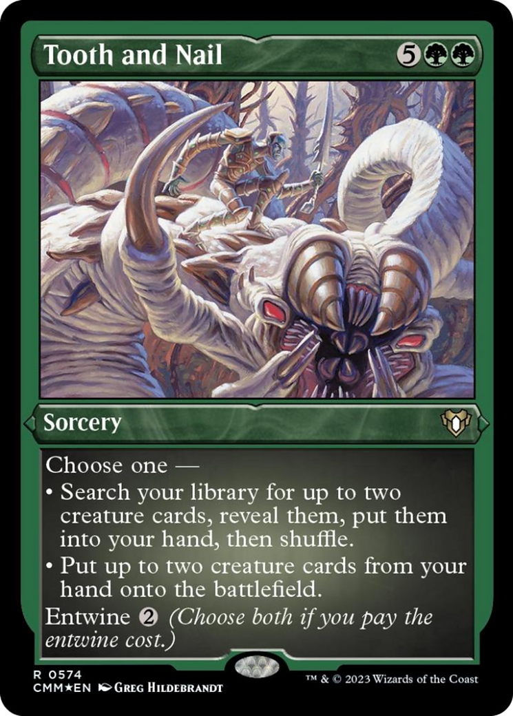 Tooth and Nail (Foil Etched) [Commander Masters] | Card Merchant Takapuna