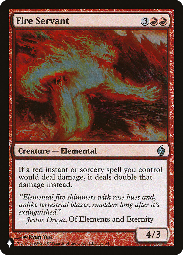 Fire Servant [The List] | Card Merchant Takapuna