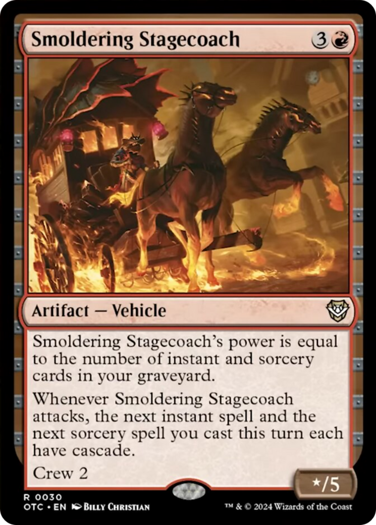 Smoldering Stagecoach [Outlaws of Thunder Junction Commander] | Card Merchant Takapuna