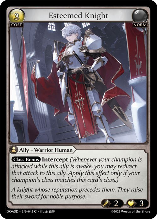 Esteemed Knight (045) [Dawn of Ashes: Starter Decks] | Card Merchant Takapuna