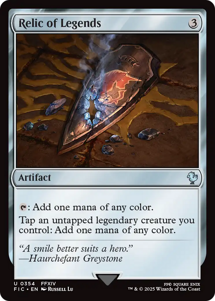Relic of Legends [FINAL FANTASY Commander] | Card Merchant Takapuna