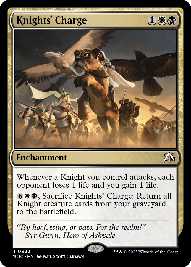 Knights' Charge [March of the Machine Commander] | Card Merchant Takapuna