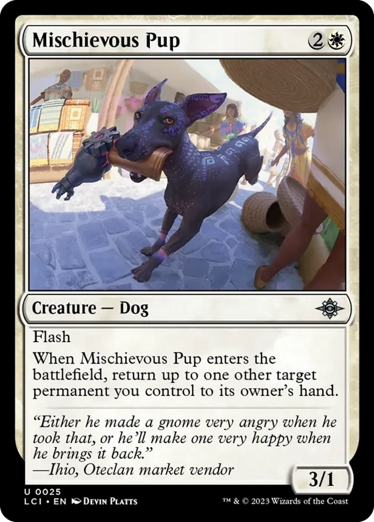 Mischievous Pup [The Lost Caverns of Ixalan] | Card Merchant Takapuna