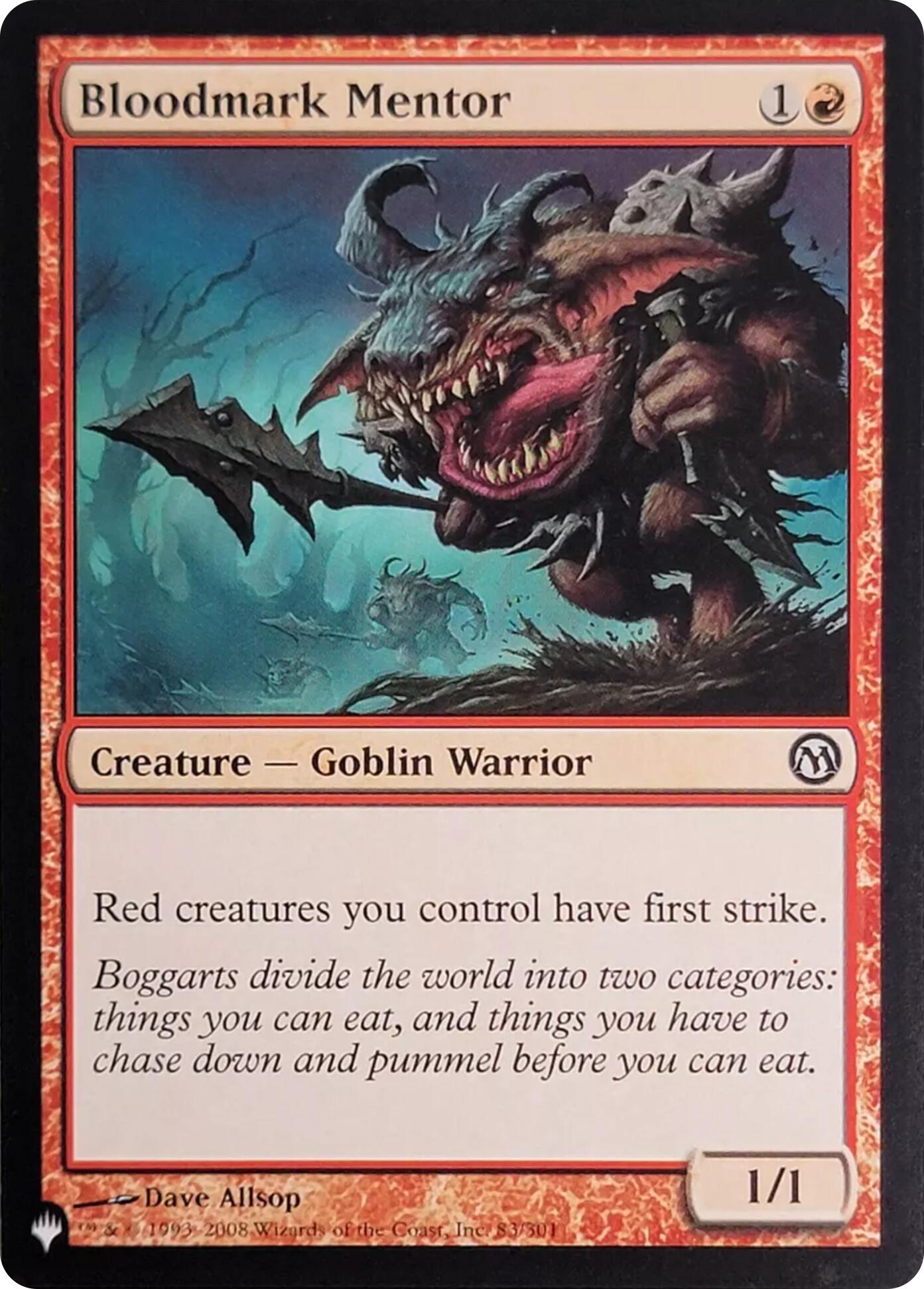 Bloodmark Mentor (83) [The List] | Card Merchant Takapuna