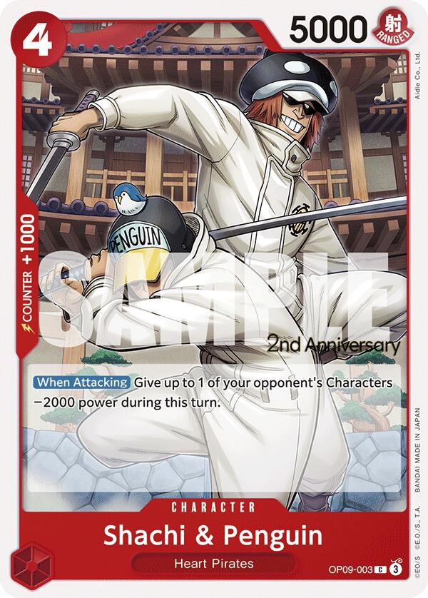 Shachi & Penguin [Emperors in the New World: 2nd Anniversary Tournament Cards] | Card Merchant Takapuna