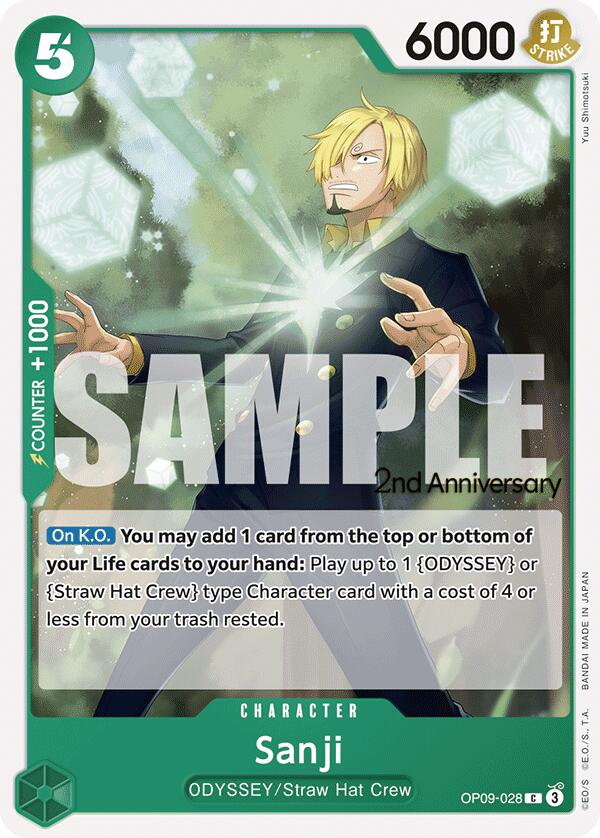 Sanji [Emperors in the New World: 2nd Anniversary Tournament Cards] | Card Merchant Takapuna
