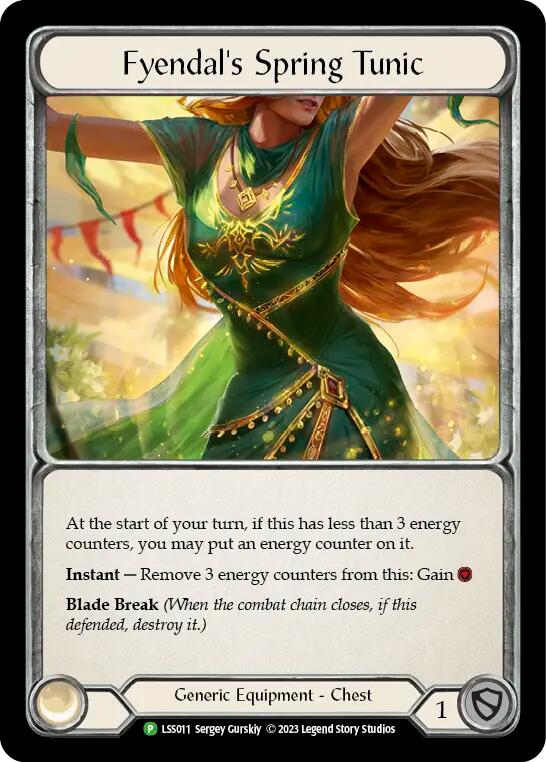 Fabric of Spring // Fyendal's Spring Tunic [LSS011] (Promo)  Cold Foil | Card Merchant Takapuna