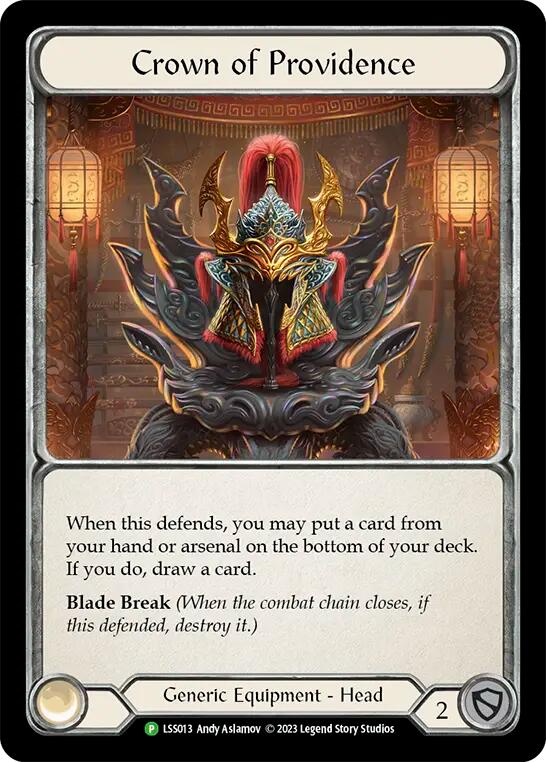 Fabric of Providence // Crown of Providence [LSS013] (Promo)  Cold Foil | Card Merchant Takapuna