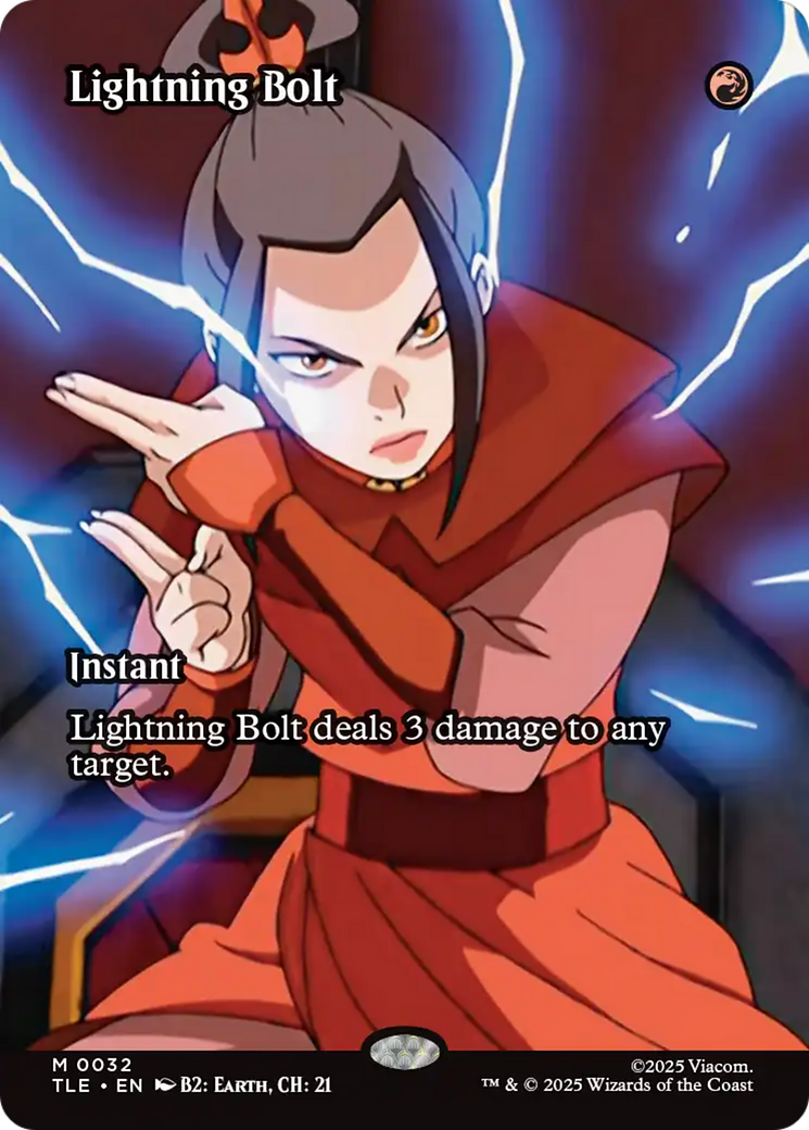 Lightning Bolt (Borderless) [Avatar: The Last Airbender: Eternal-Legal] | Card Merchant Takapuna