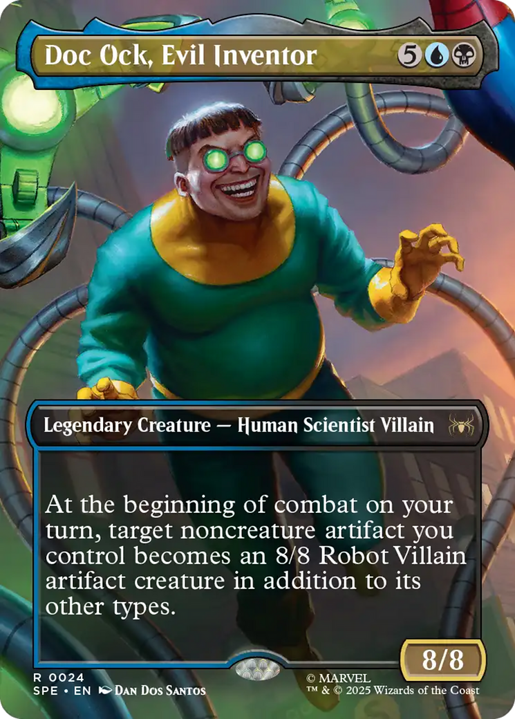 Doc Ock, Evil Inventor (Borderless) [Marvel's Spider-Man: Eternal-Legal] | Card Merchant Takapuna
