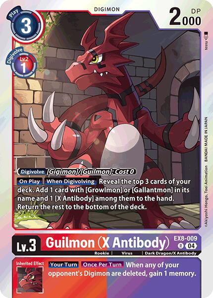 Guilmon (X Antibody) [EX8-009] [Chain of Liberation] | Card Merchant Takapuna
