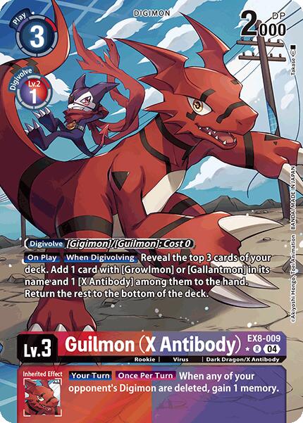 Guilmon (X Antibody) [EX8-009] (Alternate Art) [Chain of Liberation] | Card Merchant Takapuna