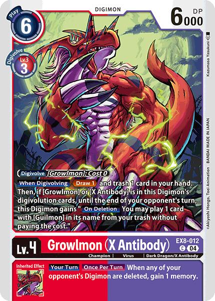 Growlmon (X Antibody) [EX8-012] [Chain of Liberation] | Card Merchant Takapuna