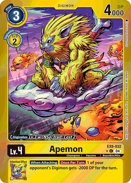 Apemon [EX8-032] (Limited Foil) [Chain of Liberation] | Card Merchant Takapuna