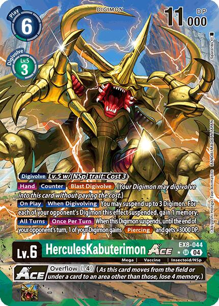 HerculesKabuterimon ACE [EX8-044] (Alternate Art) [Chain of Liberation] | Card Merchant Takapuna