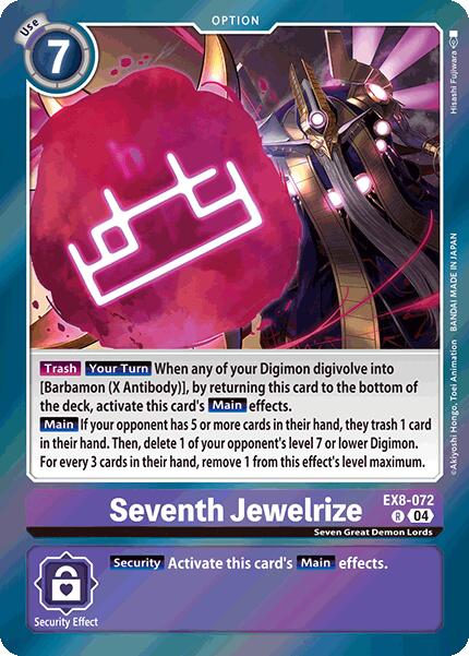 Seventh Jewelrize [EX8-072] [Chain of Liberation] | Card Merchant Takapuna