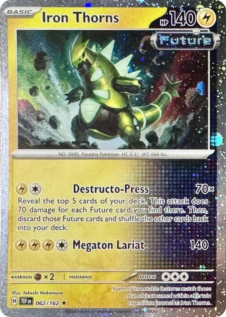 Iron Thorns (062/162) (Cosmos Holo) [Miscellaneous Cards] | Card Merchant Takapuna