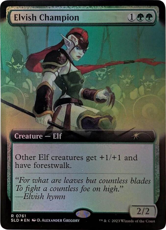 Elvish Champion (Extended Art) [Secret Lair Drop Series] | Card Merchant Takapuna