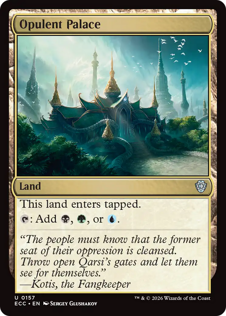 Opulent Palace [Lorwyn Eclipsed Commander] | Card Merchant Takapuna