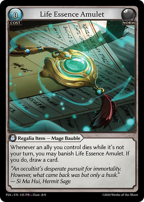 Life Essence Amulet (135) [Promotional Cards] | Card Merchant Takapuna