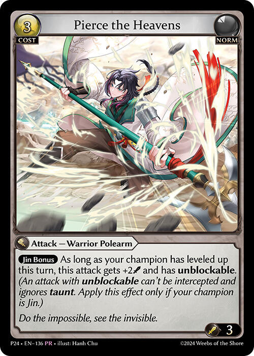 Pierce the Heavens (136) [Promotional Cards] | Card Merchant Takapuna