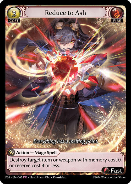Reduce to Ash (065) [Promotional Cards] | Card Merchant Takapuna