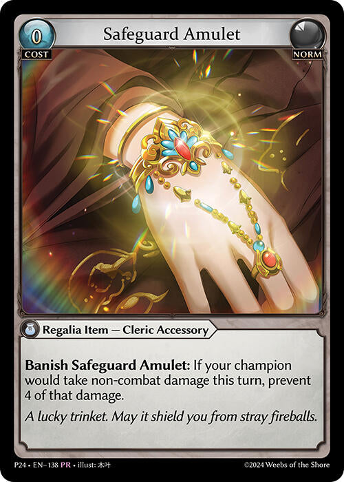Safeguard Amulet (138) [Promotional Cards] | Card Merchant Takapuna