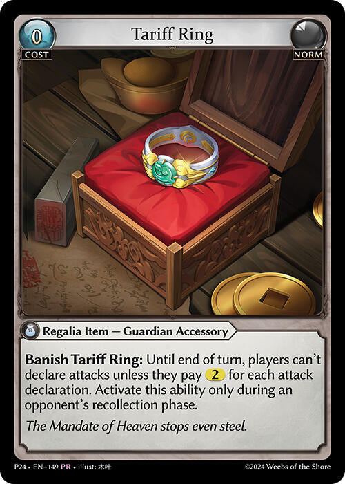 Tariff Ring (149) [Promotional Cards] | Card Merchant Takapuna