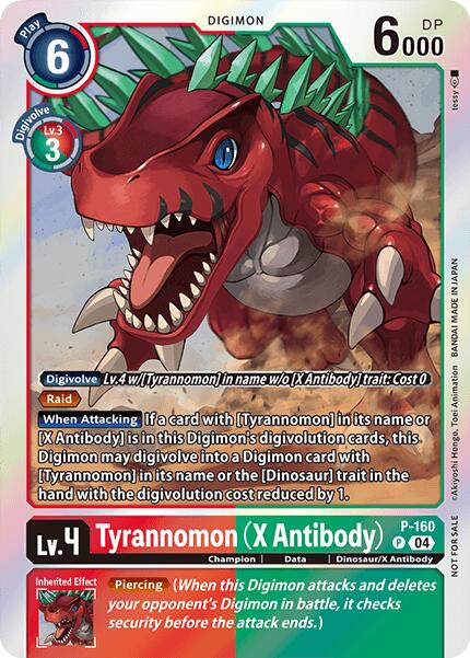 Tyrannomon [P-160] (X Antibody) (-Chain of Liberation- Upgrade Pack [Chain of Liberation Promos] | Card Merchant Takapuna