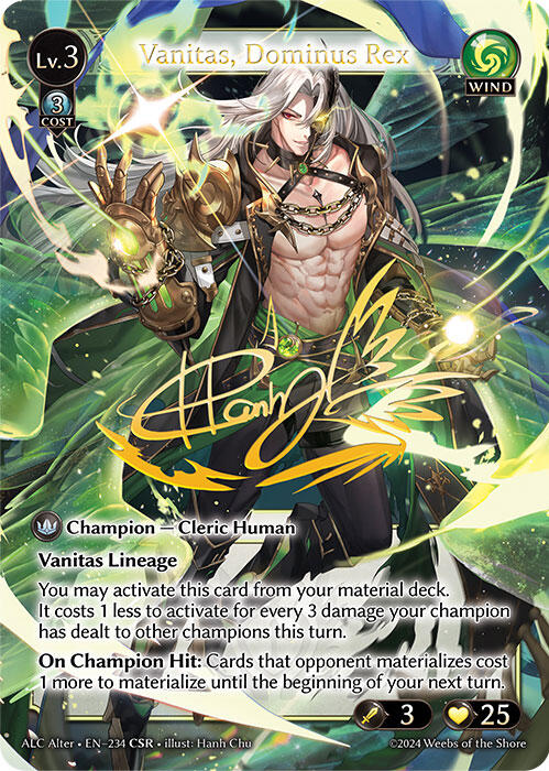 Vanitas, Dominus Rex (CSR) (234) [Alchemical Revolution Alter Edition] | Card Merchant Takapuna