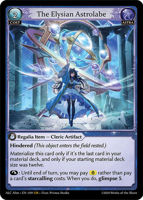 The Elysian Astrolabe (039) [Alchemical Revolution Alter Edition] | Card Merchant Takapuna