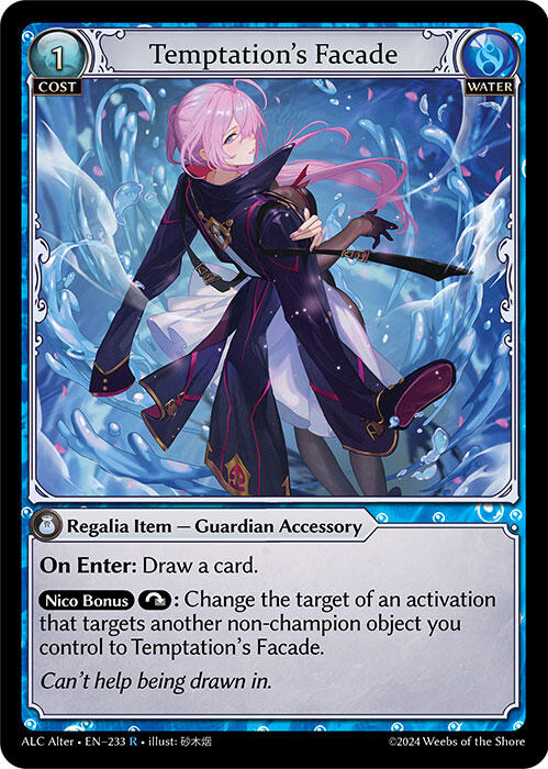 Temptation's Facade (233) [Alchemical Revolution Alter Edition] | Card Merchant Takapuna