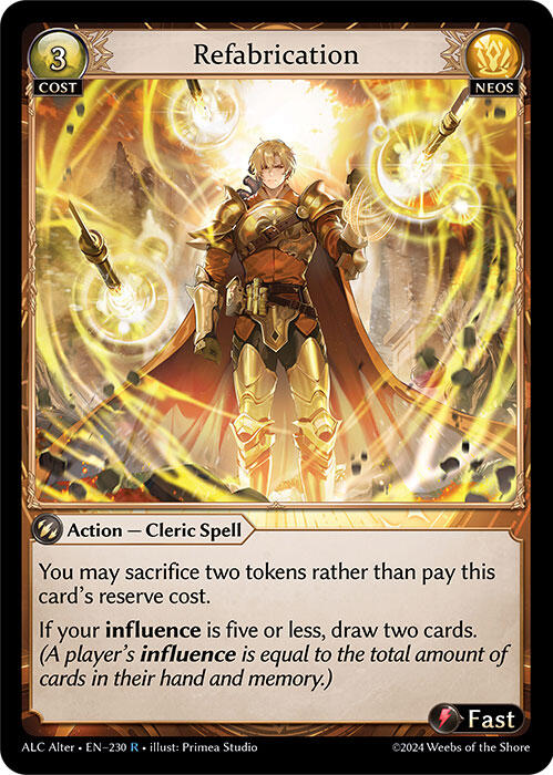 Refabrication (230) [Alchemical Revolution Alter Edition] | Card Merchant Takapuna