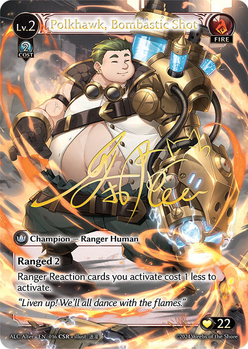 Polkhawk, Bombastic Shot (CSR) (016) [Alchemical Revolution Alter Edition] | Card Merchant Takapuna