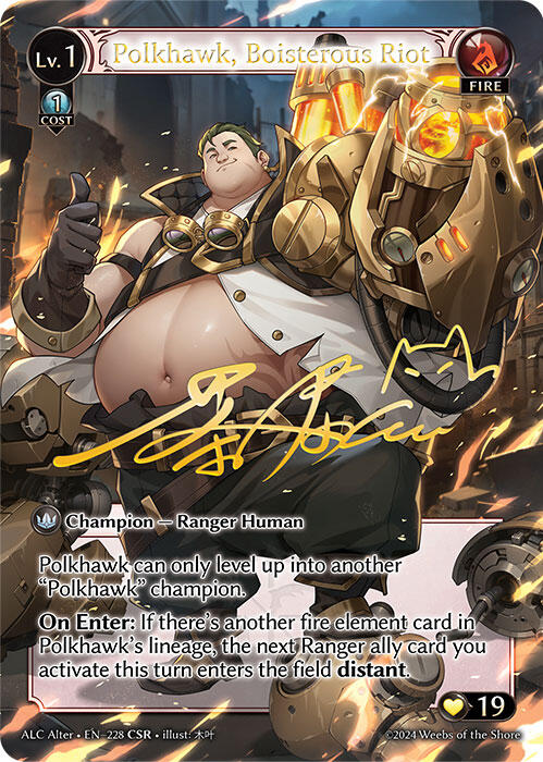 Polkhawk, Boisterous Riot (CSR) (228) [Alchemical Revolution Alter Edition] | Card Merchant Takapuna