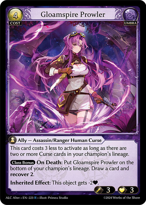 Gloamspire Prowler (223) [Alchemical Revolution Alter Edition] | Card Merchant Takapuna