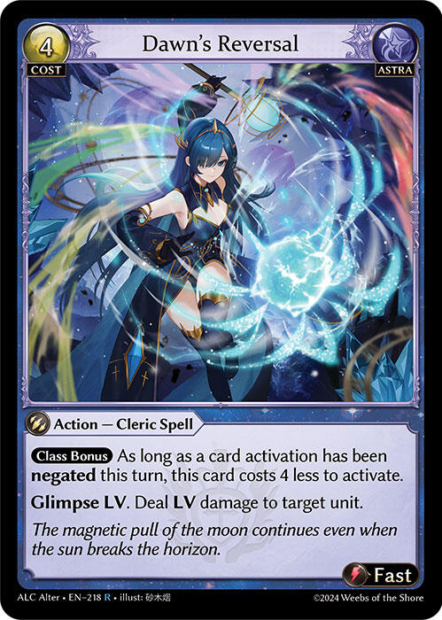 Dawn's Reversal (218) [Alchemical Revolution Alter Edition] | Card Merchant Takapuna