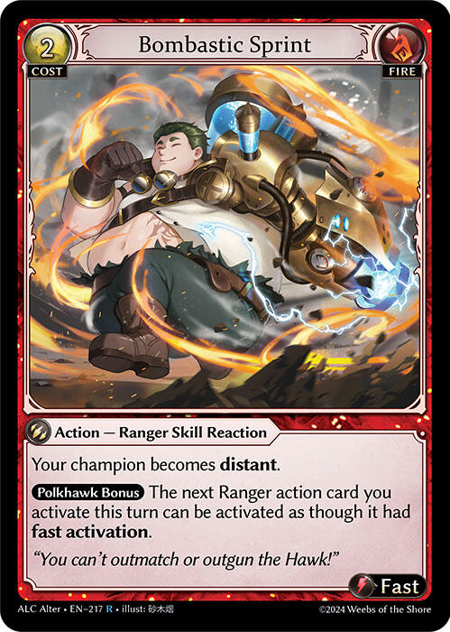 Bombastic Sprint (217) [Alchemical Revolution Alter Edition] | Card Merchant Takapuna