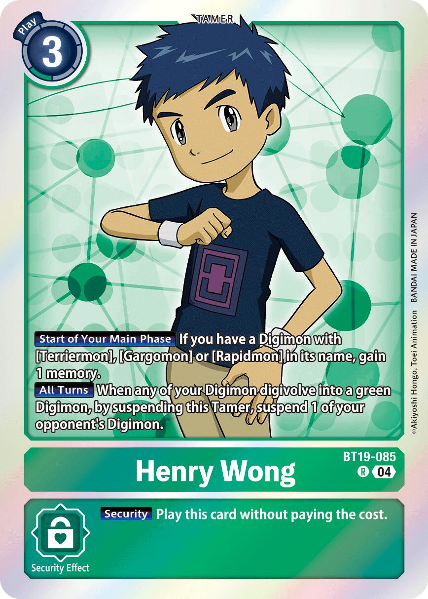 Henry Wong [BT19-085] [Release Special Booster Ver.2.5] | Card Merchant Takapuna