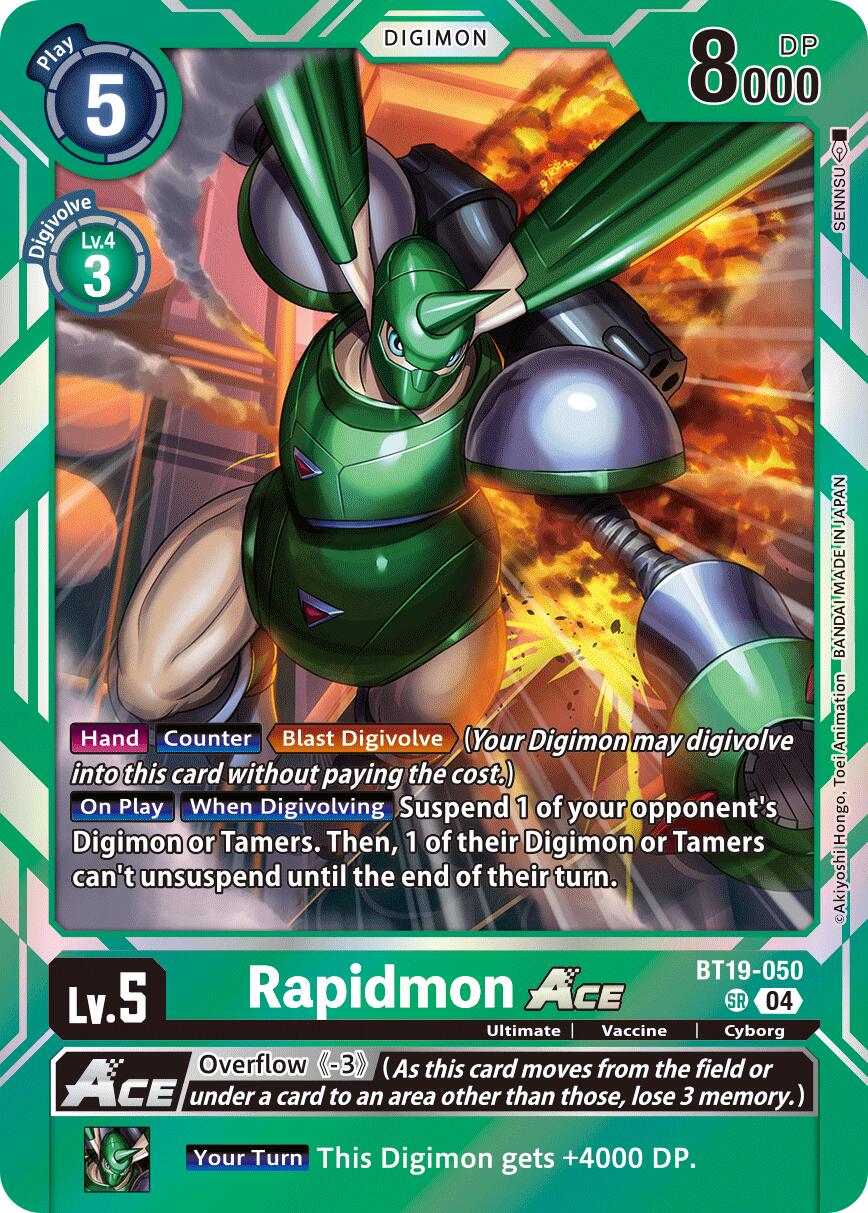 Rapidmon ACE [BT19-050] [Release Special Booster Ver.2.5] | Card Merchant Takapuna