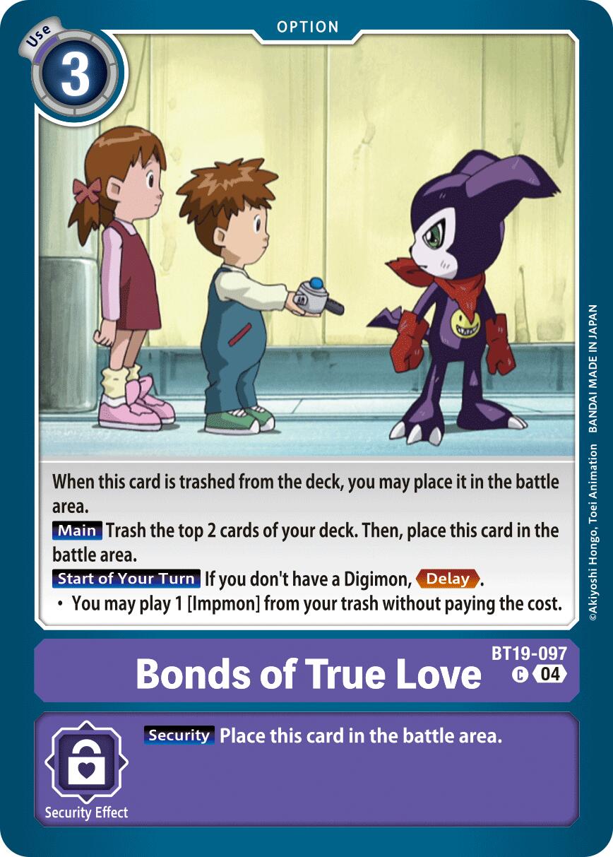 Bonds of True Love [BT19-097] [Release Special Booster Ver.2.5] | Card Merchant Takapuna