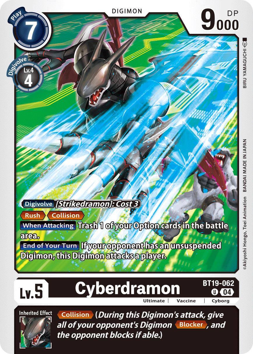 Cyberdramon [BT19-062] [Release Special Booster Ver.2.5] | Card Merchant Takapuna