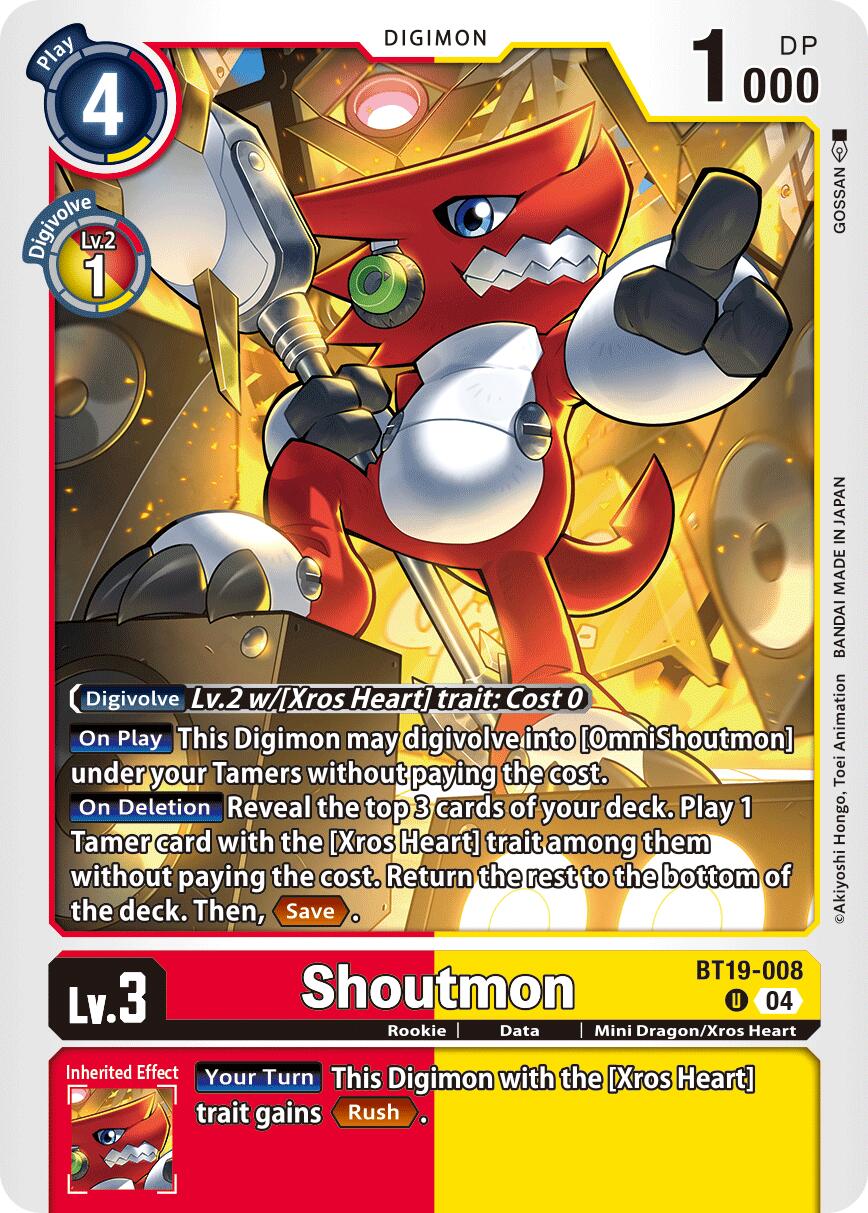 Shoutmon [BT19-008] [Release Special Booster Ver.2.5] | Card Merchant Takapuna
