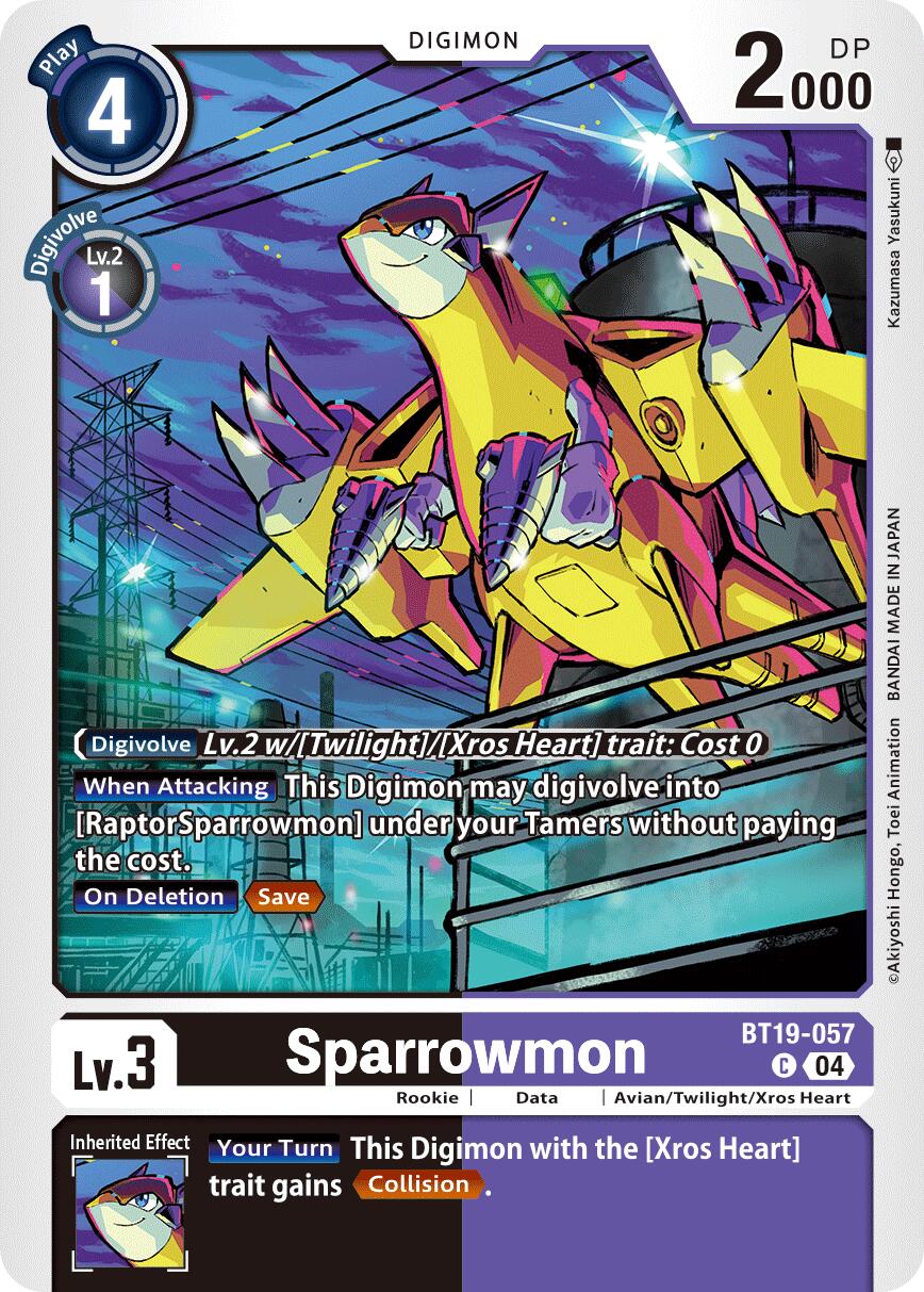 Sparrowmon [BT19-057] [Release Special Booster Ver.2.5] | Card Merchant Takapuna