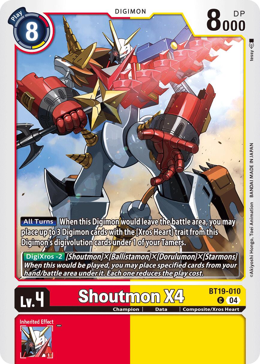 Shoutmon X4 [BT19-010] [Release Special Booster Ver.2.5] | Card Merchant Takapuna