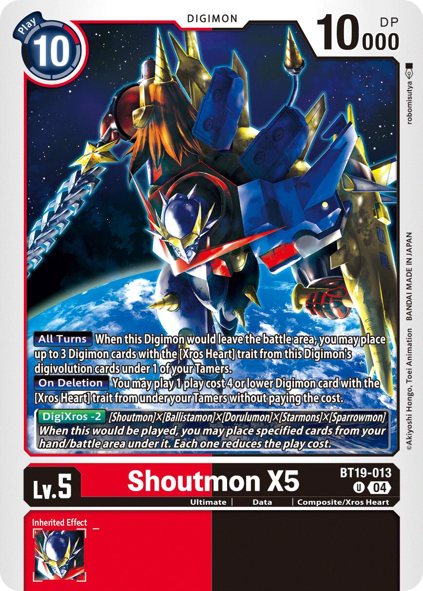 Shoutmon X5 [BT19-013] [Release Special Booster Ver.2.5] | Card Merchant Takapuna