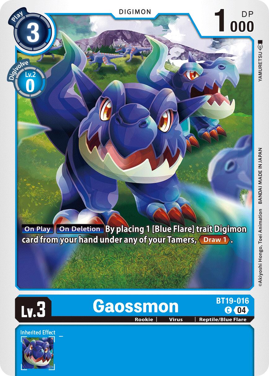 Gaossmon [BT19-016] [Release Special Booster Ver.2.5] | Card Merchant Takapuna