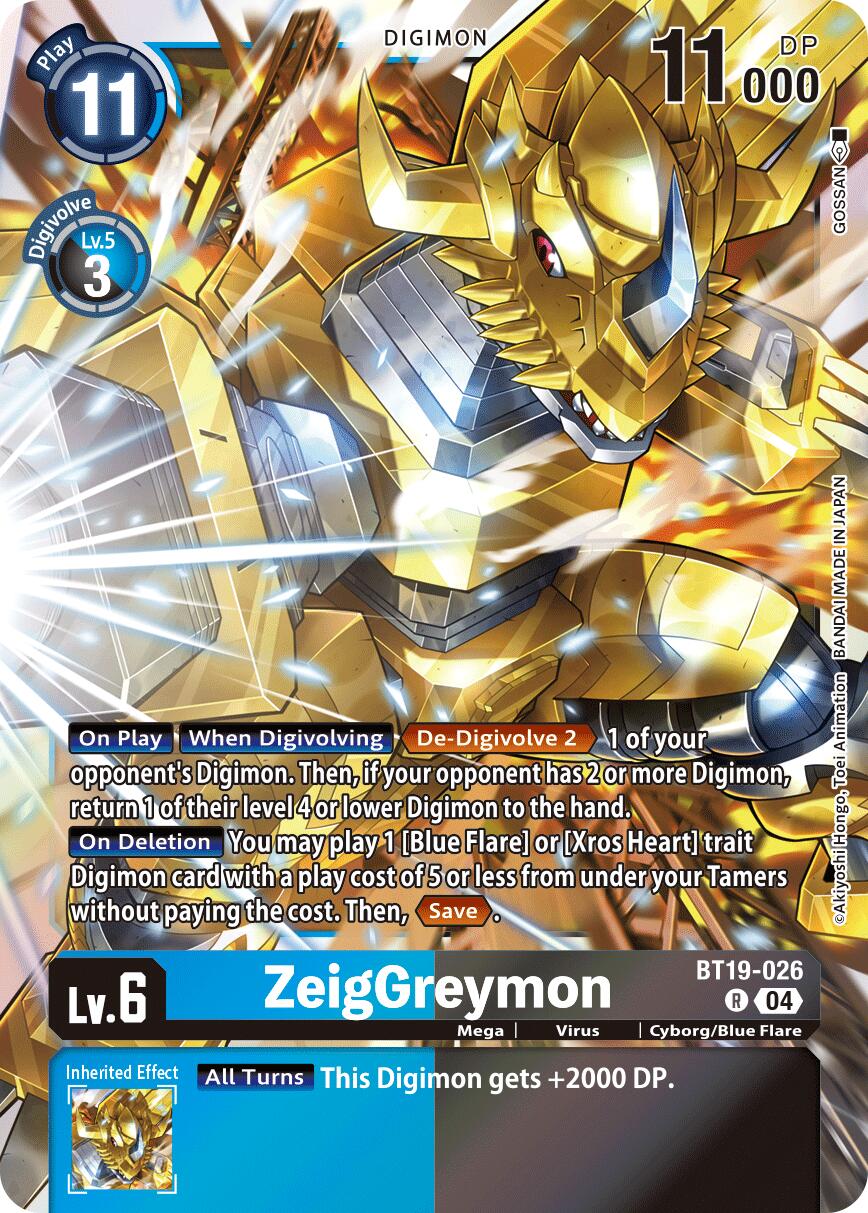 ZeigGreymon [BT19-026] [Release Special Booster Ver.2.5] | Card Merchant Takapuna