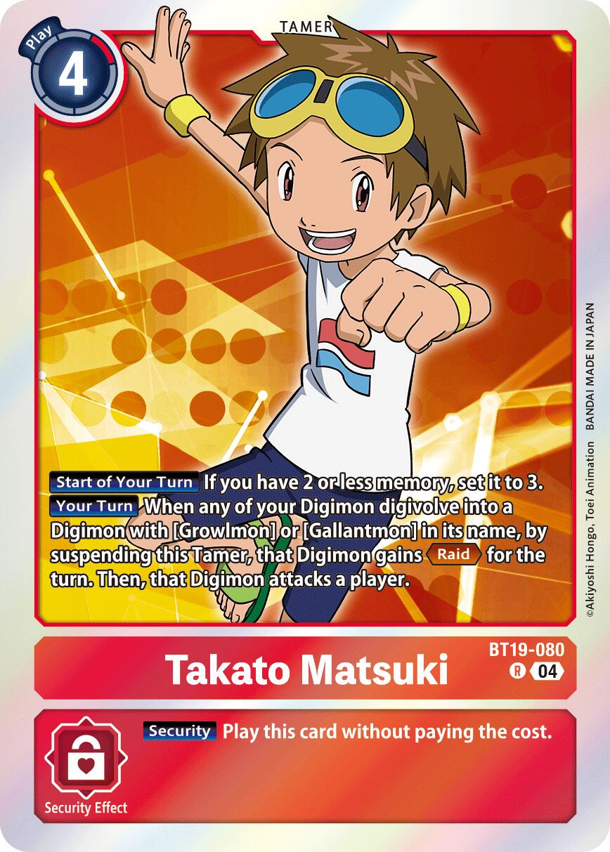 Takato Matsuki [BT19-080] [Release Special Booster Ver.2.5] | Card Merchant Takapuna