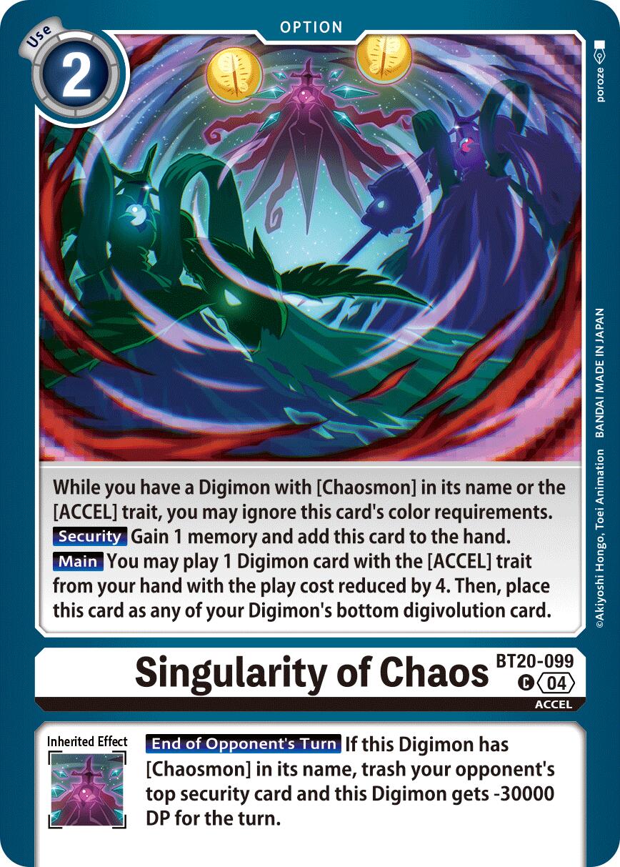 Singularity of Chaos [BT20-099] [Release Special Booster Ver.2.5] | Card Merchant Takapuna